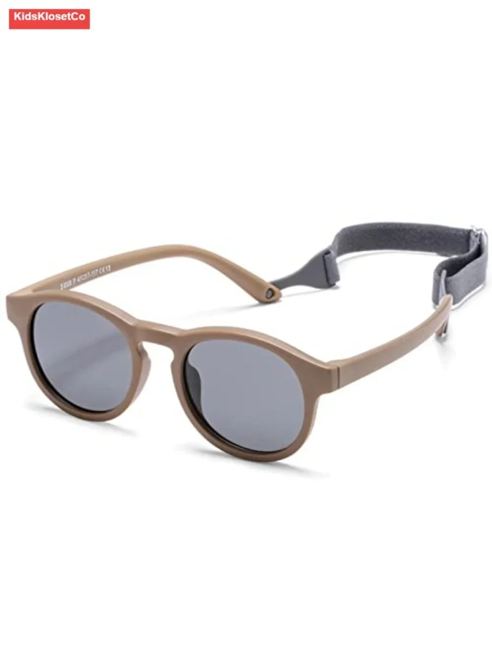 Polarized Baby Sunglasses with TPEE Flexible Frame and Strap for Toddlers